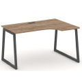 Стол рабочий эргономичный на T1-образных опорах 40х40 (Левый/Правый)