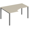 Стол эргономичный Trend на П-образном металлокаркасе, левый