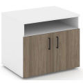 Офисная тумба для оргтехники, с нишей и распашными дверцами