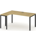 Стол письменный эргономичный Concept на П-образном металлокаркасе (левый)