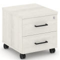 Тумба мобильная 2 ящика. Стандартные колеса