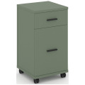 Тумба мобильная 1 ящик + 1 распашной фасад.