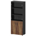 Офисный шкаф для документов со стеклом