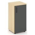 Офисный шкаф низкий узкий левый / правый (1 низкий фасад, задняя стенка ЛДСП)
