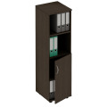 Офисный шкаф для документов узкий полузакрытый
