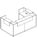 Стойка ресепшн П-образная