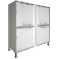 Офисный шкаф квадратный закрытый со стеклом (white)