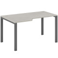 Стол эргономичный левый на металлоопорах