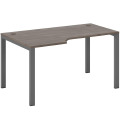 Стол эргономичный левый на металлоопорах