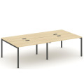 Рабочая станция двухсторонняя на П-образных опорах 40х40