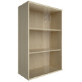 Офисный шкаф средний широкий со стеклом