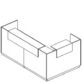 Стойка ресепшн угловая левая