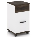 Тумба мобильная 1 ящик + 1 распашной фасад.