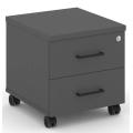 Тумба мобильная 2 ящика. Стандартные колеса