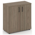 Офисный шкаф низкий широкий (2 низких фасада, задняя стенка ЛДСП)