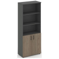 Офисный шкаф высокий широкий (2 низких фасада, задняя стенка ЛДСП