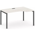 Стол рабочий эргономичный на П-образных опорах 40х40 (Левый/Правый)