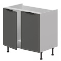База под мойку 2 двери, фасады рамочные, МДФ в плёнке.