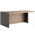 Стол для руководителя письменный с асимметричными опорами (левый)