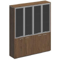 Офисный шкаф для документов со стеклянными дверями