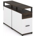 Тумба двухсторонняя опорная/приставная 1 ящик + 1 распашной фасад. С надставкой.