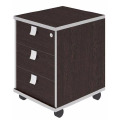 Мобильная офисная тумба с колёсиками и замком, 3 ящика