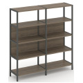Двухсекционный стеллаж четырехярусный
