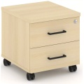 Тумба мобильная 2 ящика. Усиленные колеса