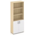 Офисный шкаф высокий широкий (2 низких фасада, задняя стенка ЛДСП