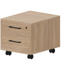 Тумба мобильная 2 ящика (центр.замок)