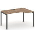 Стол рабочий эргономичный на П-образных опорах 40х40 (Левый/Правый)