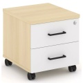 Тумба мобильная 2 ящика. Усиленные колеса