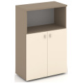 Офисный шкаф средний широкий (низкие двери ЛДСП)
