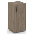 Офисный шкаф низкий узкий левый / правый (1 низкий фасад, задняя стенка ЛДСП)