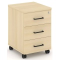 Тумба мобильная 3 ящика. Стандартные колеса