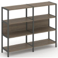 Двухсекционный стеллаж трехярусный
