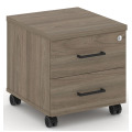 Тумба мобильная 2 ящика. Стандартные колеса