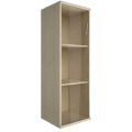 Офисный шкаф узкий средний со стеклом, Л/Пр.