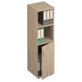 Офисный шкаф для документов узкий полузакрытый