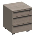 Тумба выкатная 3-х ящичная с замком с доводчиками