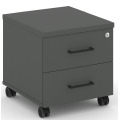 Тумба мобильная 2 ящика. Усиленные колеса