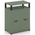Распашной Офисный шкаф опорный/приставной с верхним горизонтом