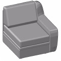2-х местная секция с левым подлокотником