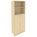Офисный шкаф для документов высокий полузакрытый