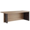 Стол для руководителя письменный с асимметричными опорами (правый)