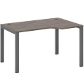 Стол эргономичный правый на металлоопорах
