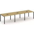 Стол для переговоров на металлокаркасе (3 столешницы)