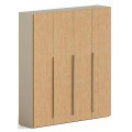 Офисный шкаф глухой (двери шпонированные) 4-х дверный