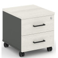 Тумба мобильная 2 ящика. Стандартные колеса