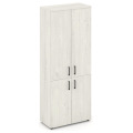 Офисный шкаф высокий широкий (2 низких + 2 средних фасада, задняя стенка ЛДСП